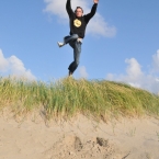 St. Peter Ording - der Sprung allein